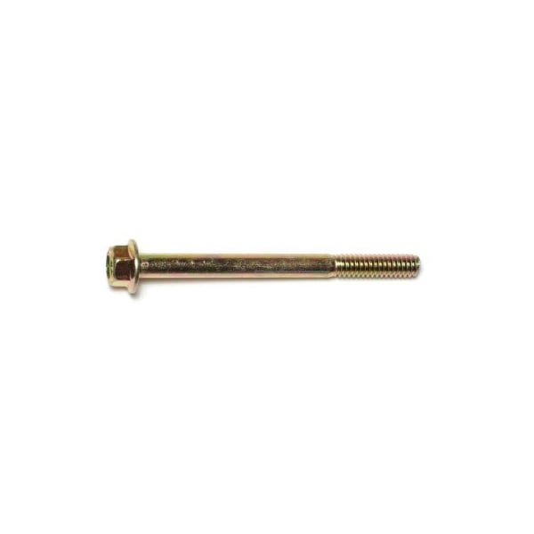 Midwest Fastener Grade 8, 1/4"-20 Flange Bolt, Zinc Plated Steel, 3 in L, 4 PK 74612 - main